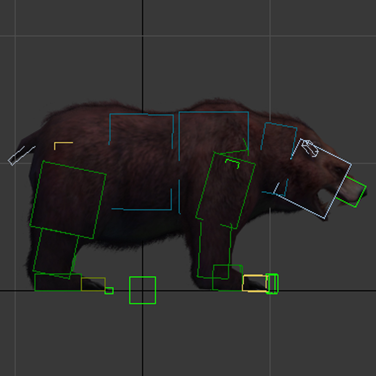(Animal-0010)-3D-Monster Bear-Hanging point